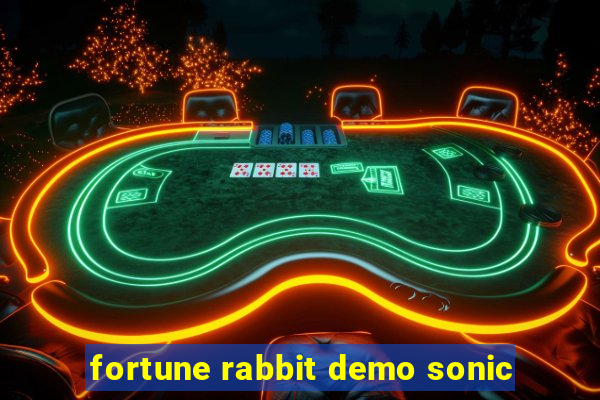 fortune rabbit demo sonic