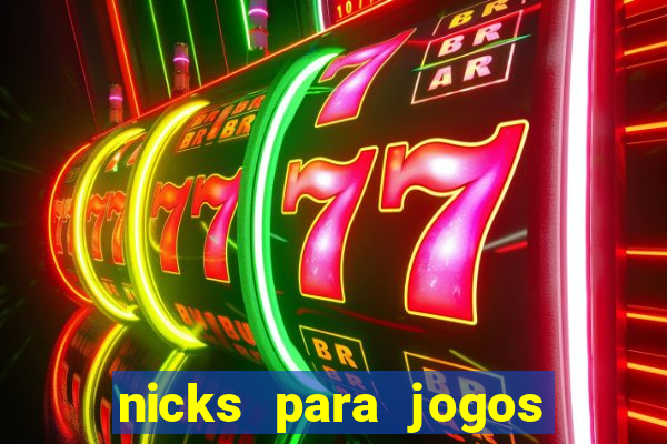 nicks para jogos de tiro