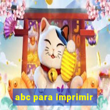 abc para imprimir