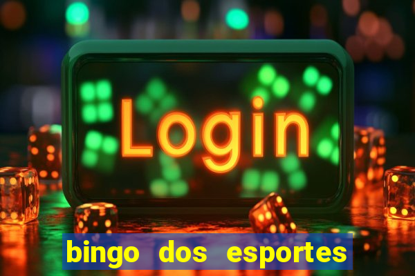 bingo dos esportes para imprimir