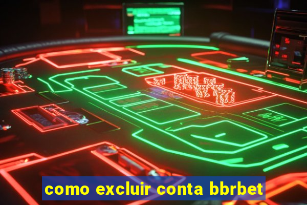 como excluir conta bbrbet